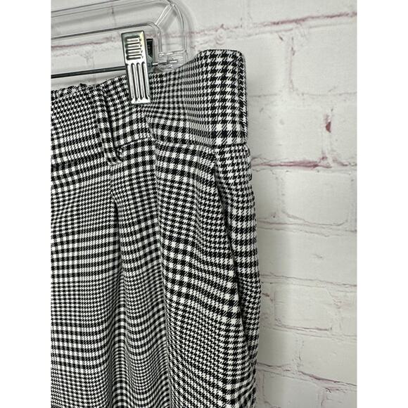 Eloquii Black White Herringbone Wide Leg Plaid Pants Womens Plus Size 16 Office - Picture 5 of 5